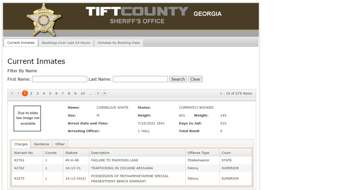Inmate Information